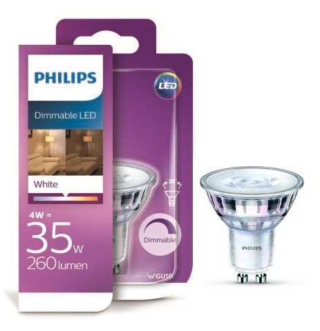 Obrázok Philips 8718696721636 LED žiarovka 1x4W | GU10 | 3000K