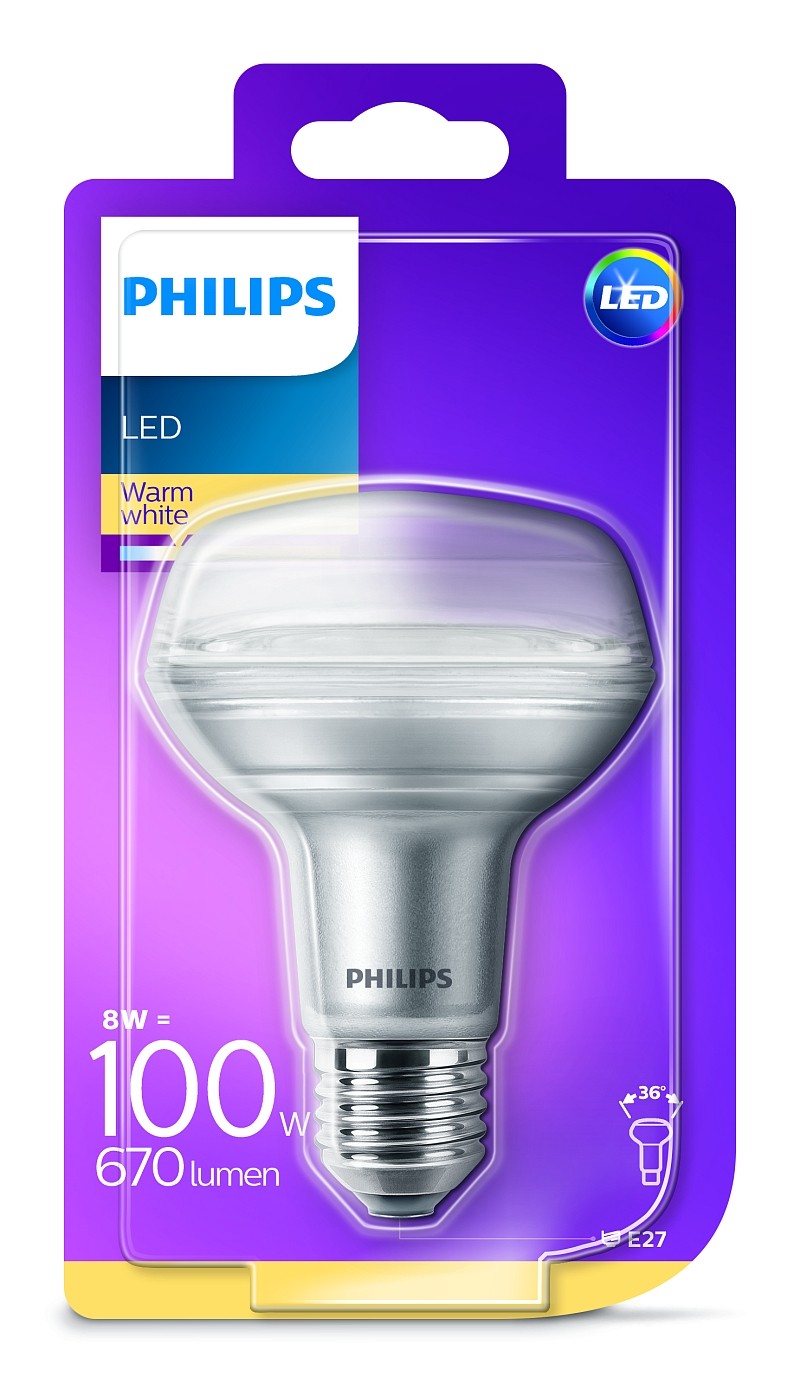 Obrázok LED žiarovka Philips Lighting 81325600 230 V, 8 W = 100 W, teplá biela, A+ (A++ - E), 1 ks