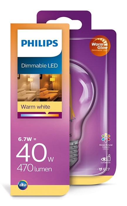 Obrázok Philips 8718699645861 LED žiarovka 1x5,5W | E27 | 2700K