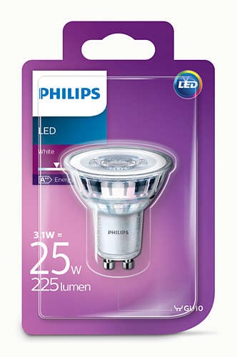 Obrázok Philips 101382531 LED žiarovka 1x3W | GU10 | 3000K