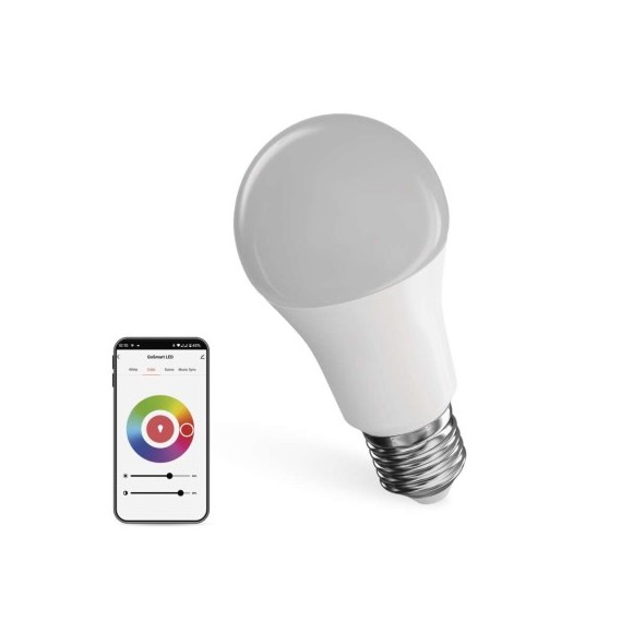 EMOS ZQW514R LED inteligentná žiarovka GoSmart  | 9W integrovaný LED zdroj | 806lm | 2700-6500K