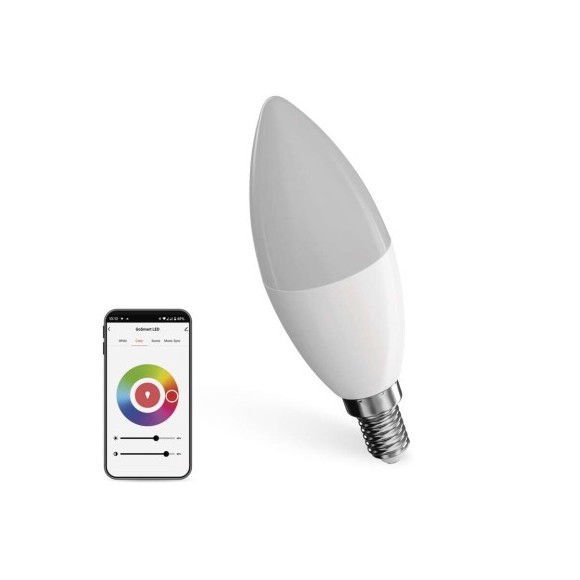 EMOS ZQZ322R LED inteligentná žiarovka GoSmart  | 4,8W integrovaný LED zdroj | 470lm | 2700-6500K