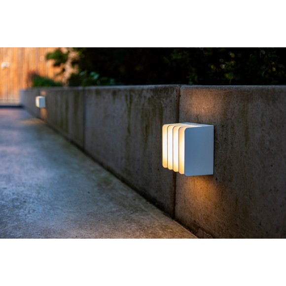 Lutec 5289401469 LED vonkajšie nástenné svietidlo so senzorom Gridy 1x14,5W | 700lm | 3000K | IP54