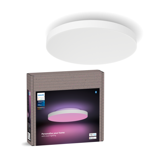 Philips Hue 8720169277618 LED prisadené stropné svietidlo Datura S Round | 48W integrovaný LED zdroj | 2000-6500+RGBK