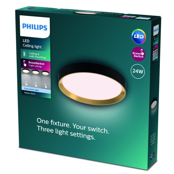 Philips 8720169301351 LED prisadené stropné svietidlo Hanno | 24W integrovaný LED zdroj | 2800lm | 4000K