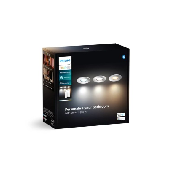 Philips HUE  8720169318014 LED zapustené svietidlo Adore  | 3x4,2W GU10 | 2200-6500K