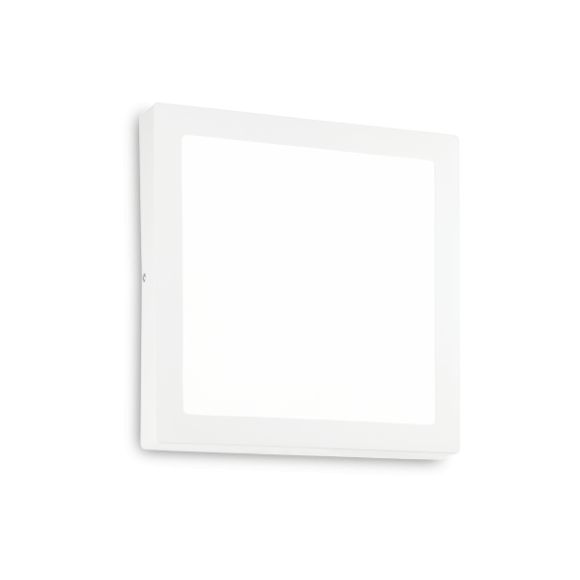 Ideal lux 321707 LED prisadené stropné svietidlo UNIVERSAL SQUARE | 25W integrovaný LED zdroj | 2600lm | 4000K