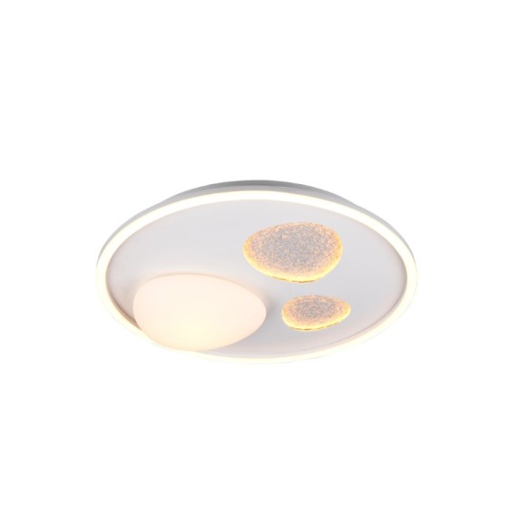 Trio T643110131 LED prisadené stropné svietidlo PEBBLE  | 36W integrovaný LED zdroj | 4500lm | 2700-6500K