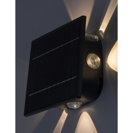 Rabalux 98077034 LED solárne vonkajšie nástenné svietidlo Emmen  | 0,5W integrovaný LED zdroj | 50lm