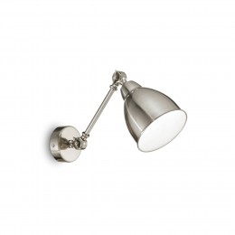 Ideal Lux 016399 nástenné svietidlo Newton Nickel 1x60W | E27