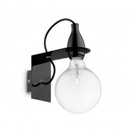 Ideal Lux 045214 nástenné svietidlo Minimal Nero 1x70W | E27